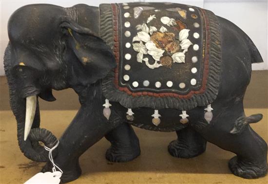 Japanese model of an elephant, damaged